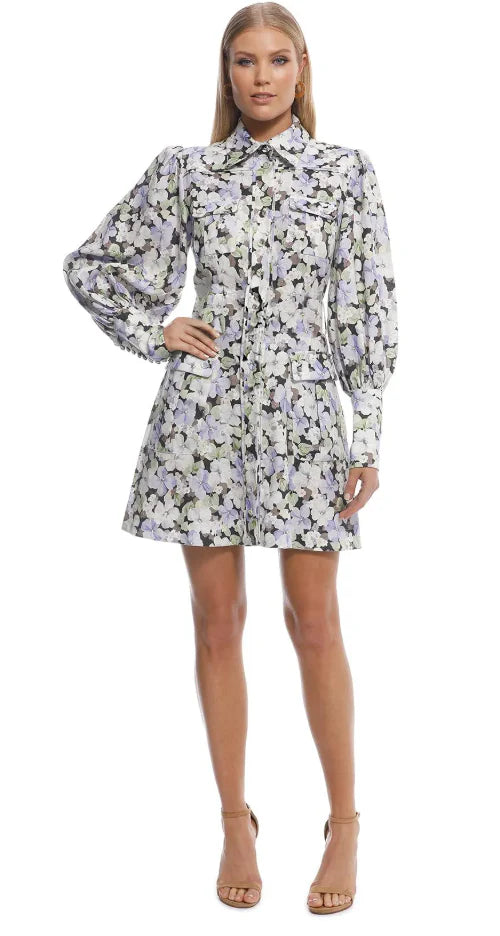 Zimmermann Ninety-Six Shirt Mini Dress size AU 2 - US 8