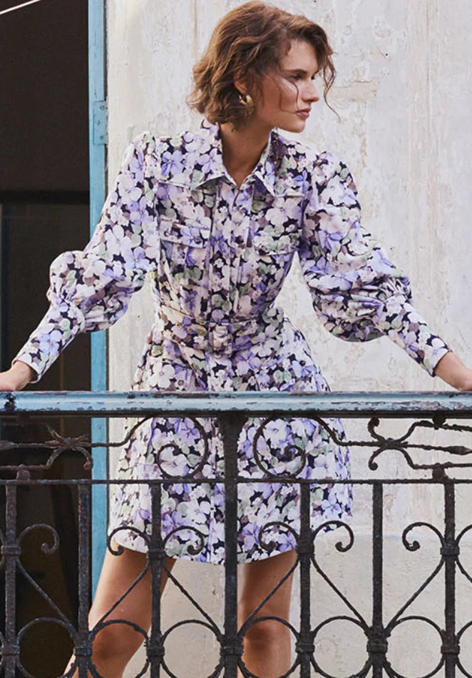 Zimmermann Ninety-Six Shirt Mini Dress size AU 2 - US 8