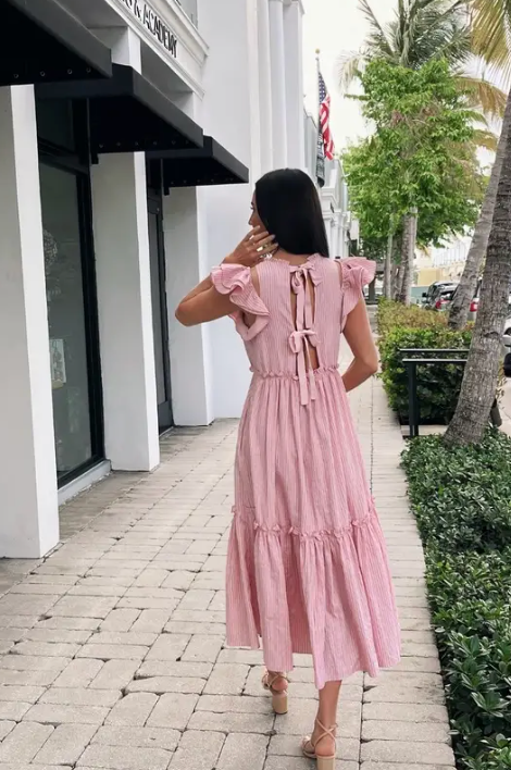 Cinq a Sept Sofia Stripe Midi Dress size 4
