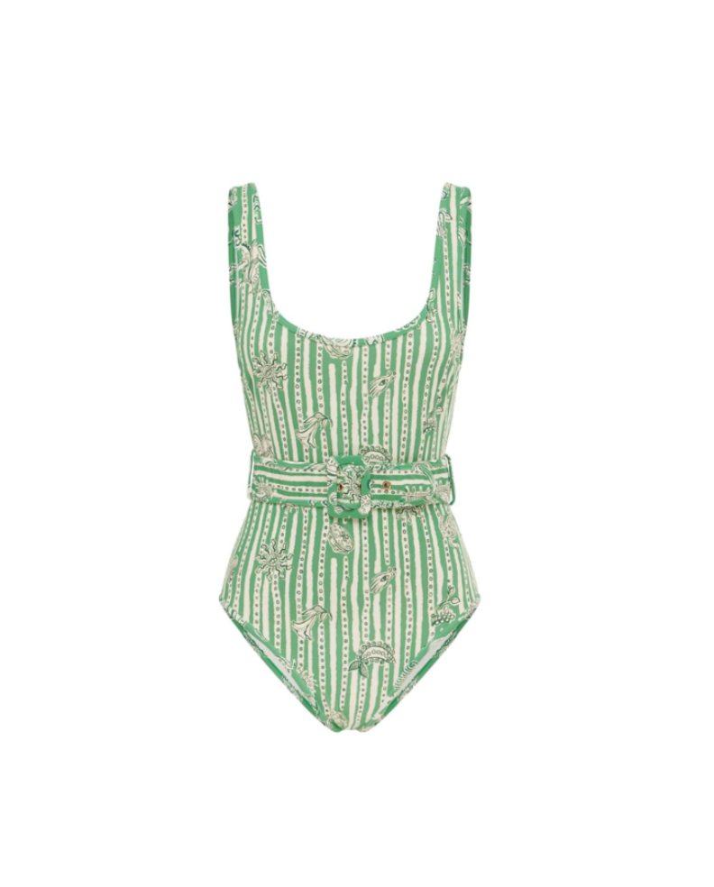 Alemais Lula Belted One-Piece Swimsuit size XXS