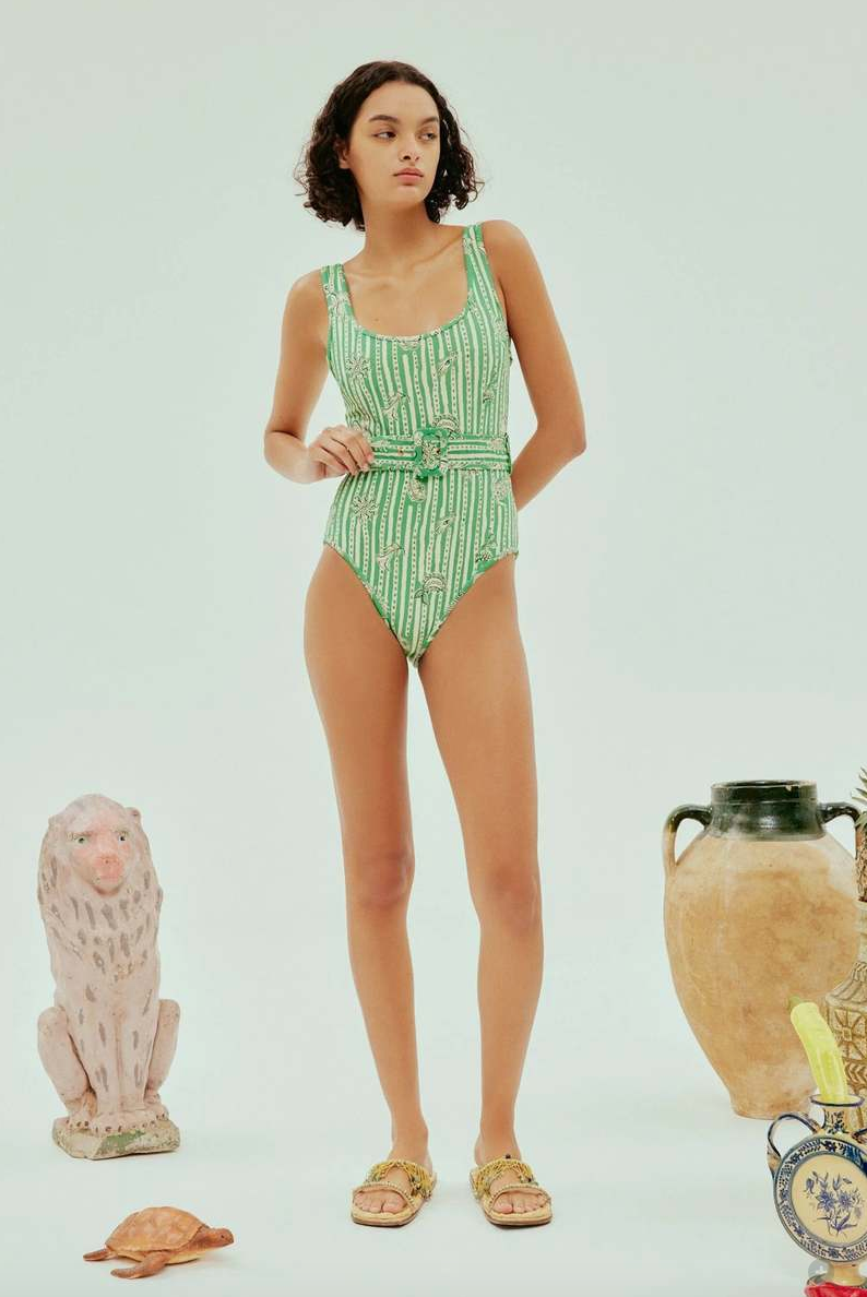Alemais Lula Belted One-Piece Swimsuit size XXS