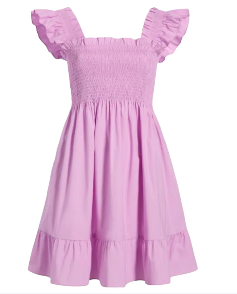 Hill House The Elizabeth Dress Lilac Sky size XS