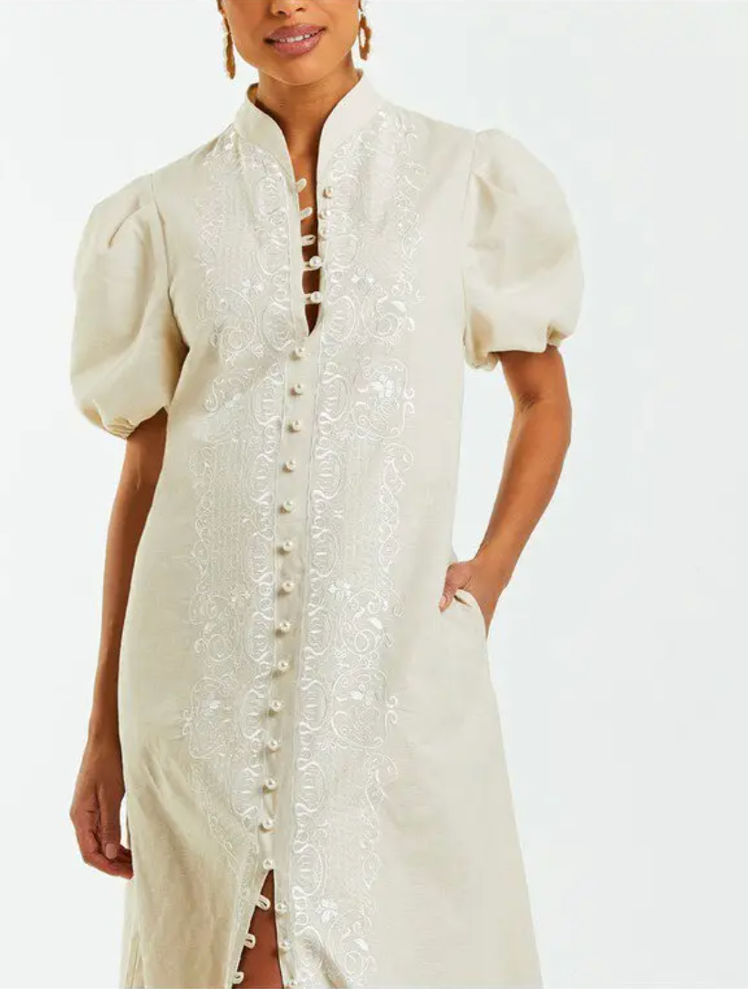 Mestiza Eliana Barong Midi Dress size L