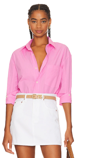 Citizens of Humanity Kayla Shirt Button Down Pink size XS