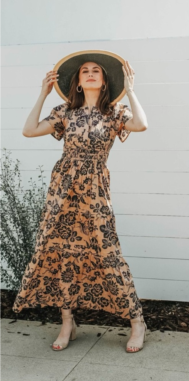 Anthropologie Floral Somerset Dress size S