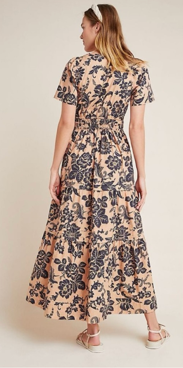 Anthropologie Floral Somerset Dress size S