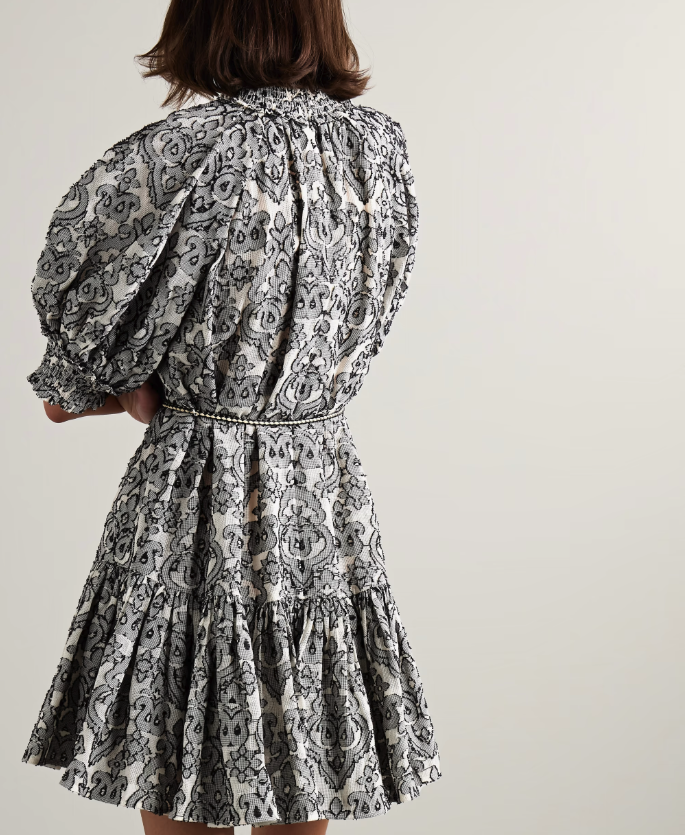 Zimmermann Wylie Lantern Mini Dress size 0 US 4