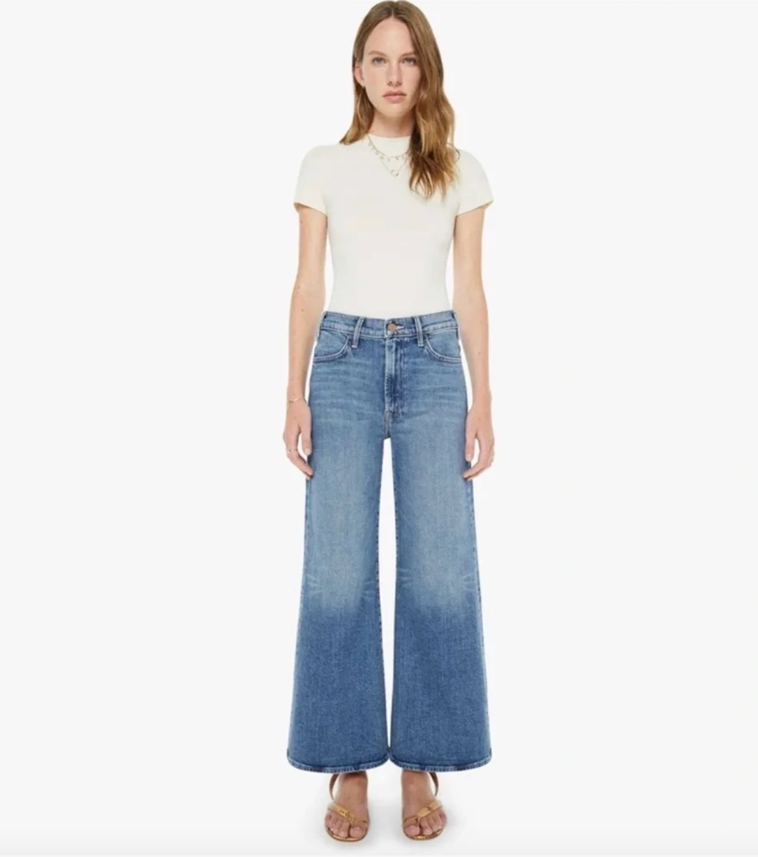 Mother The Hustler Roller Ankle Jeans Slip and Fall size 28