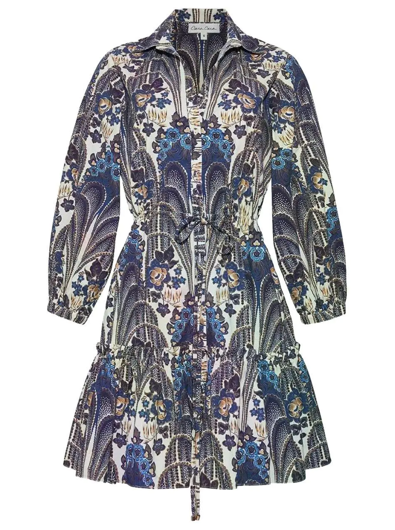 Cara Cara Robin Mini Dress in Navy Blue Floral size S