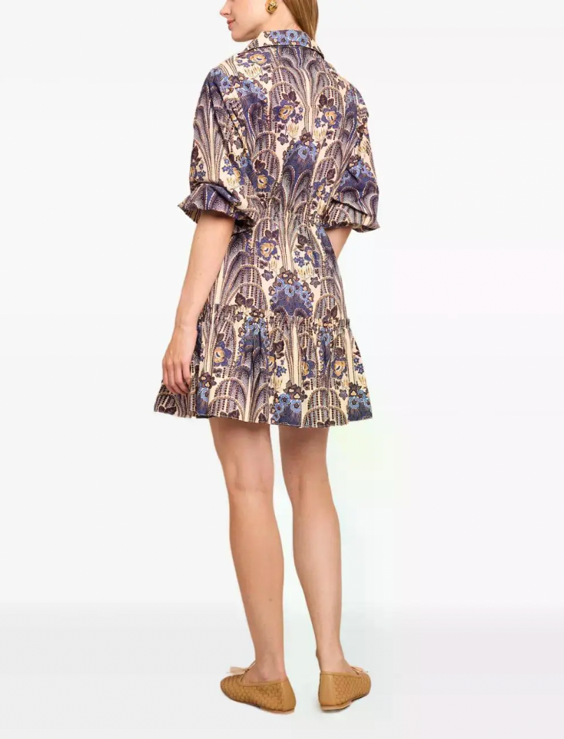 Cara Cara Robin Mini Dress in Navy Blue Floral size S