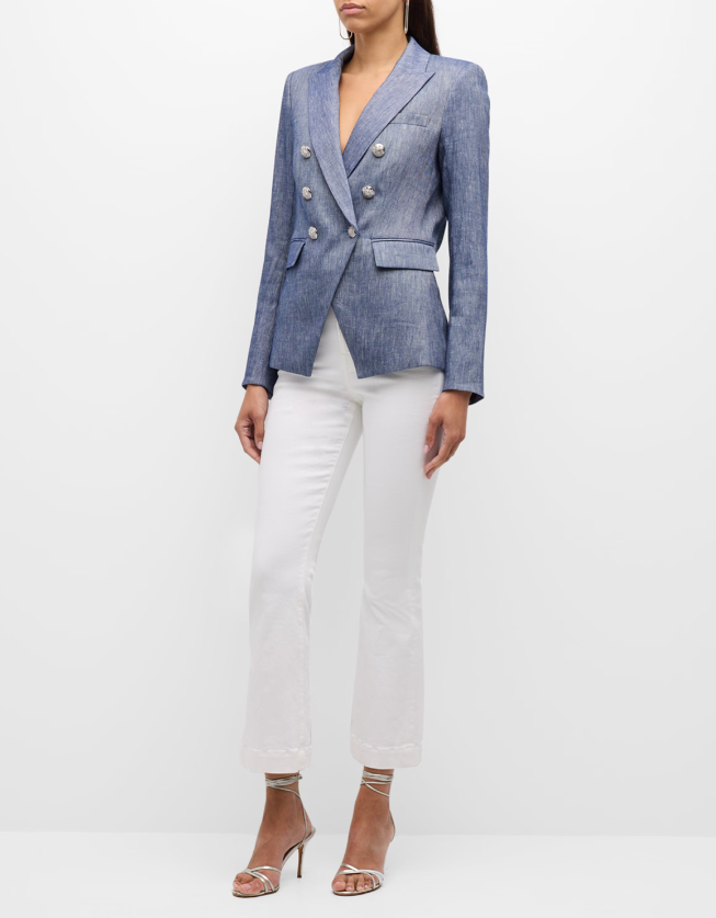 Veronica Beard Miller Dickey Jacket in Blue Melange size 6