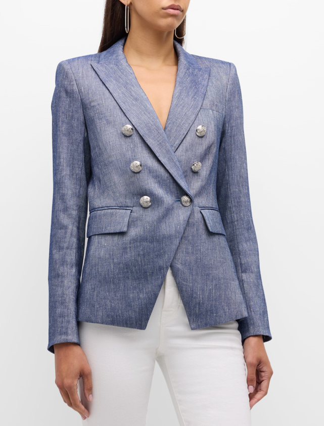 Veronica Beard Miller Dickey Jacket in Blue Melange size 6