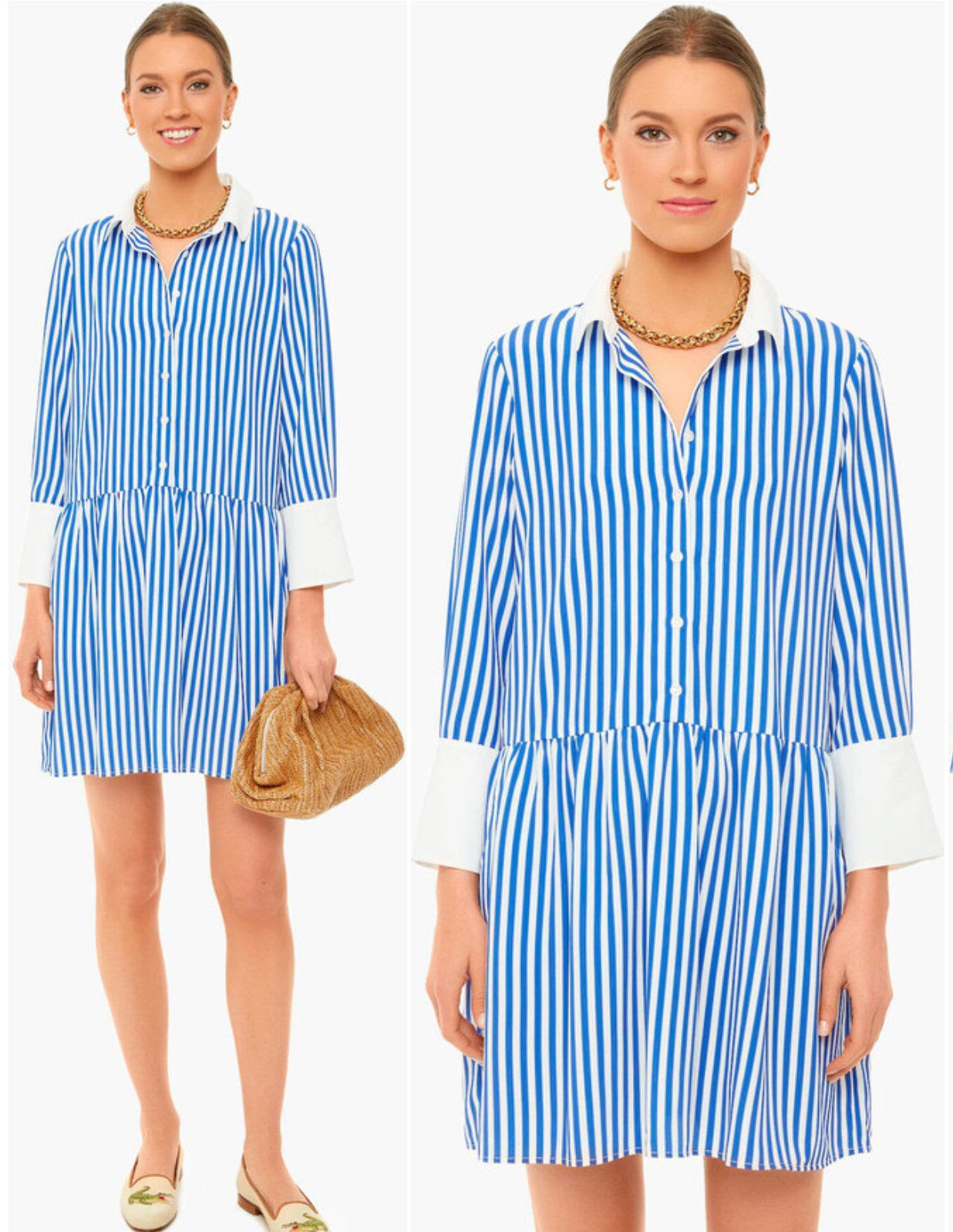Tuckernuck Blue Stripe Hayes Dress size L