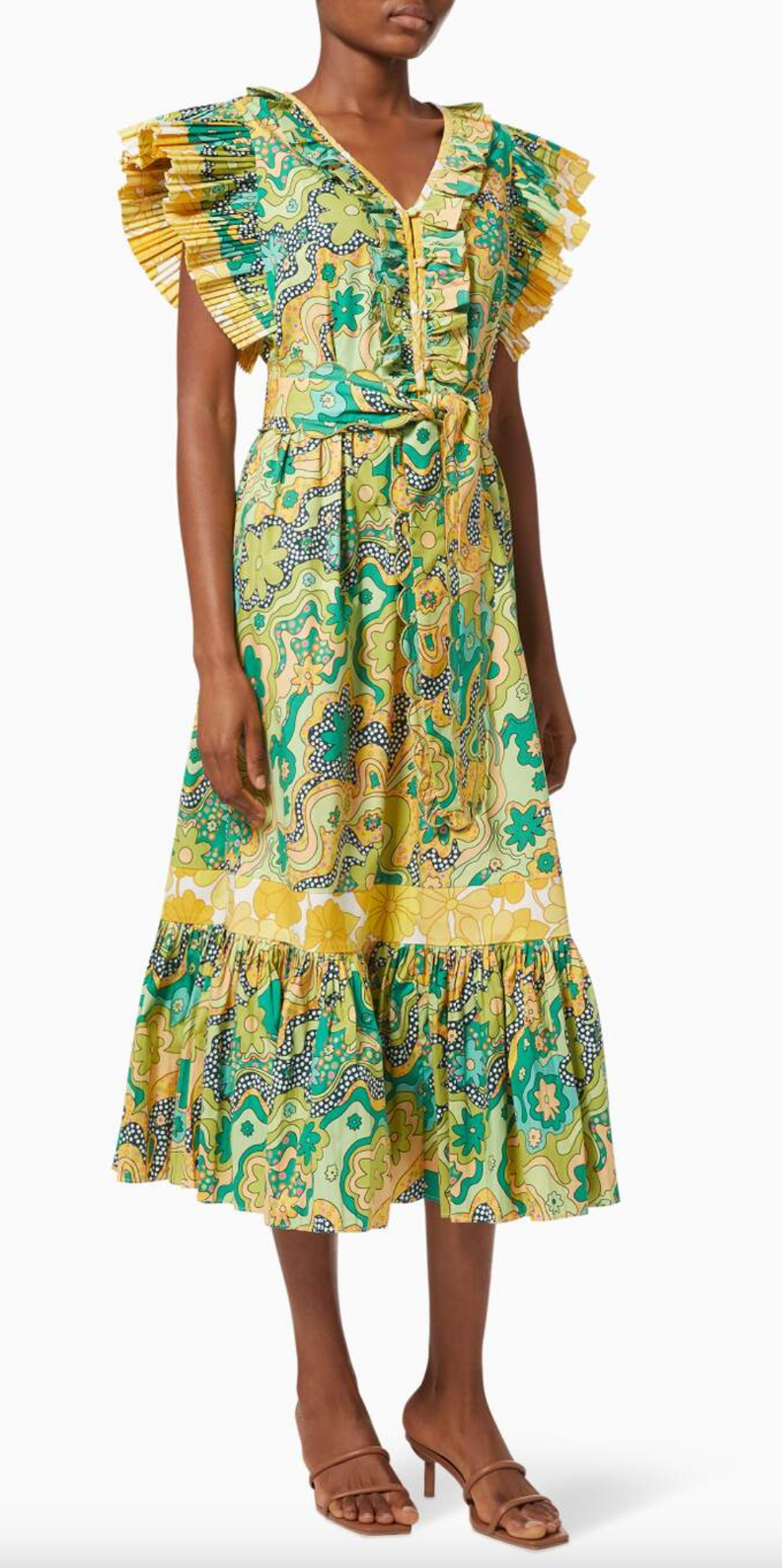 Celia B Sunflower Midi Dress size S