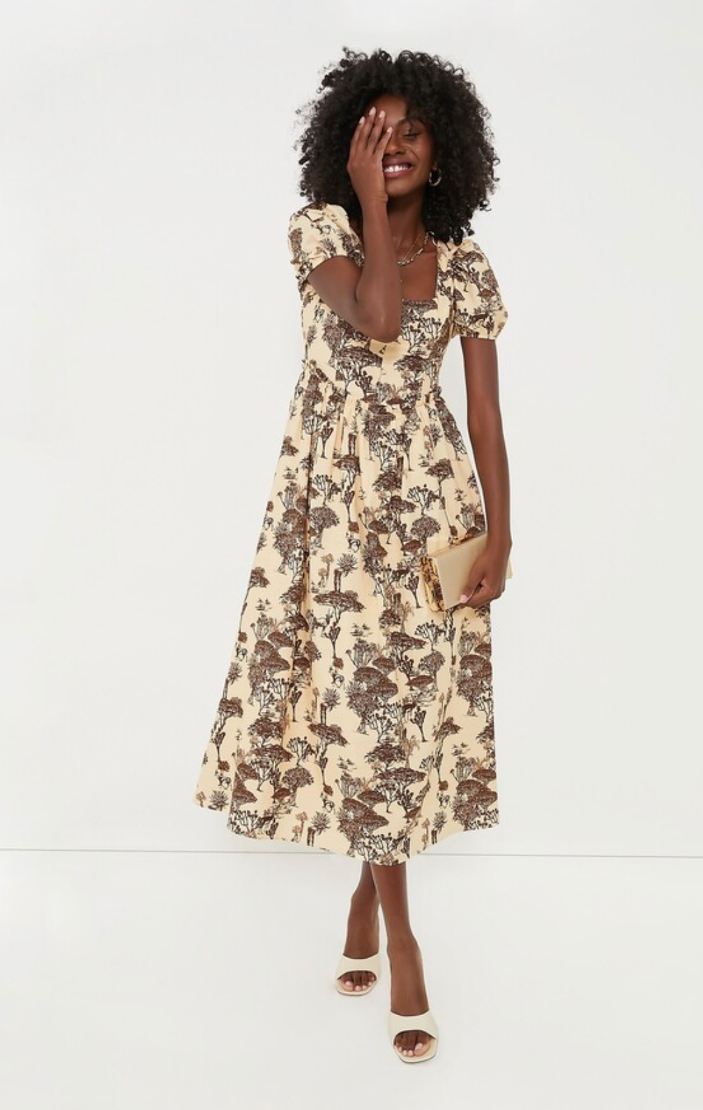 Hyacinth House Camilla Toile Midi Dress size XS