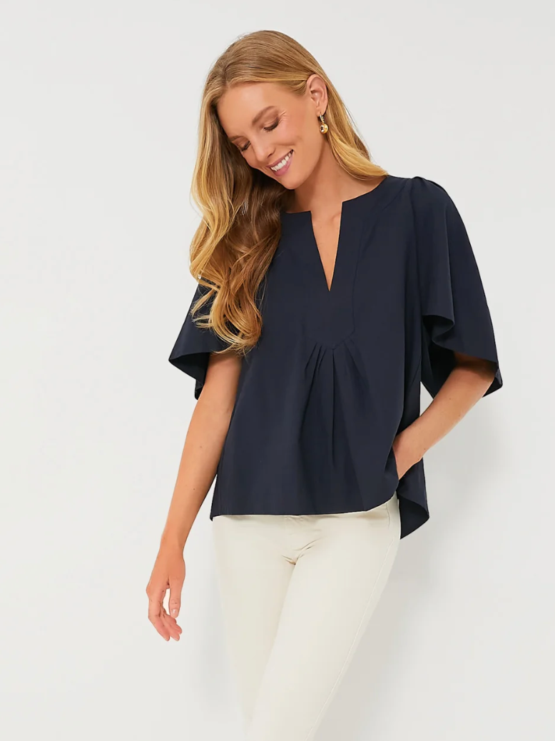 Pomander Place Finley Flutter Sleeve Top size S
