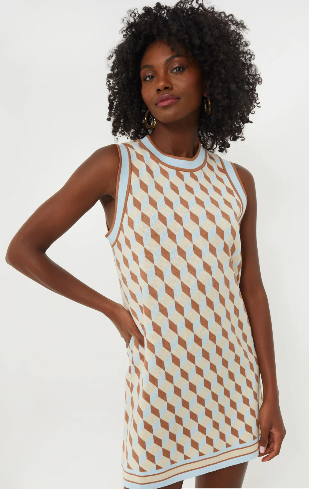 Tuckernuck Ocean Spray Knit Geo Marie Mini Dress size S
