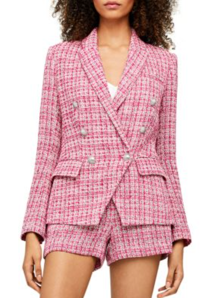 L'Agence Tweed Blazer + Shorts Set size 0