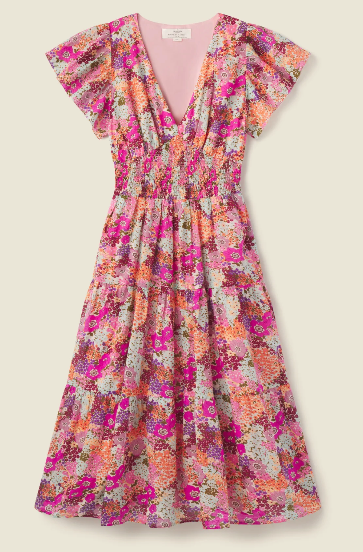 Trovata Birds of Paradis  Kendall Dress in Young Meadow size M