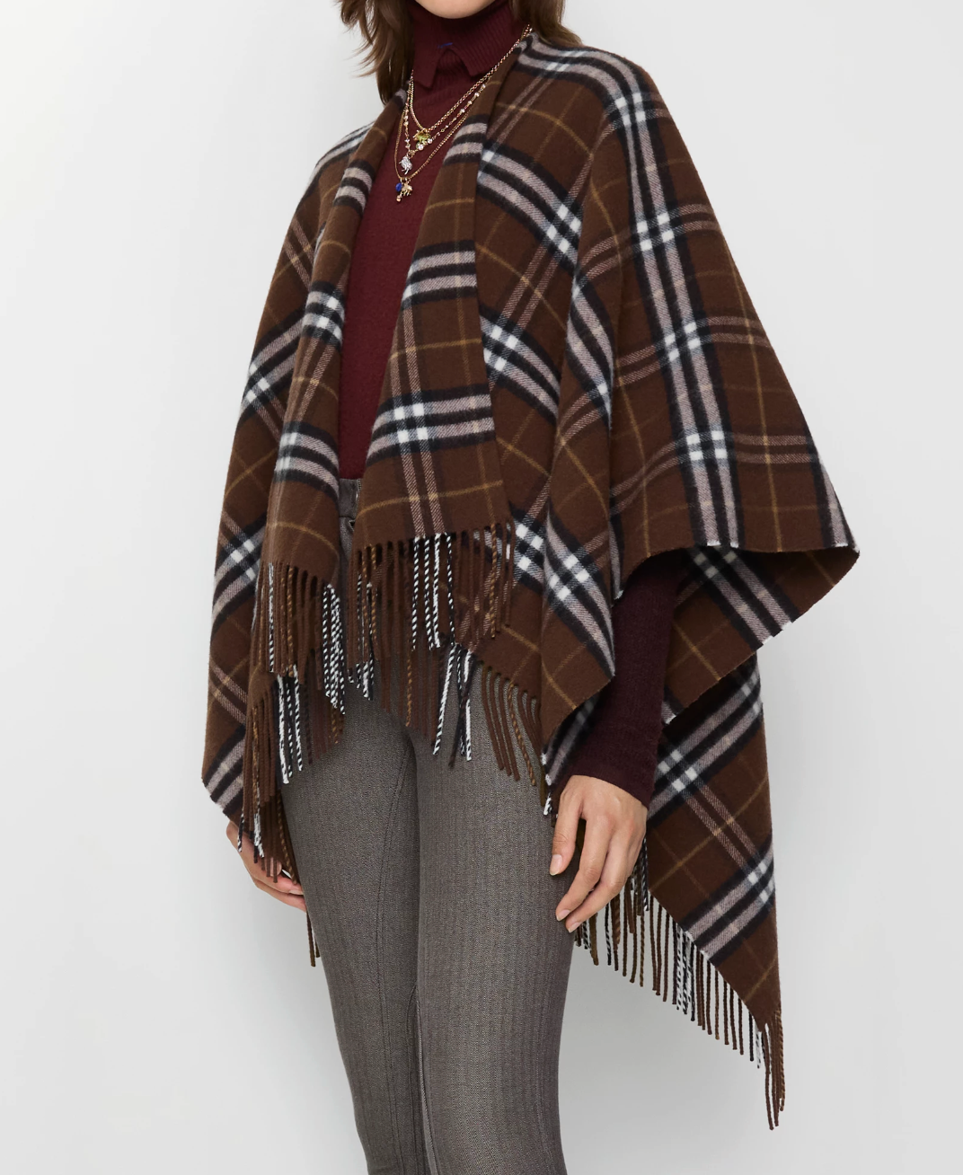 Burberry St. Charlotte Double-Faced Wool Cashmere Cape