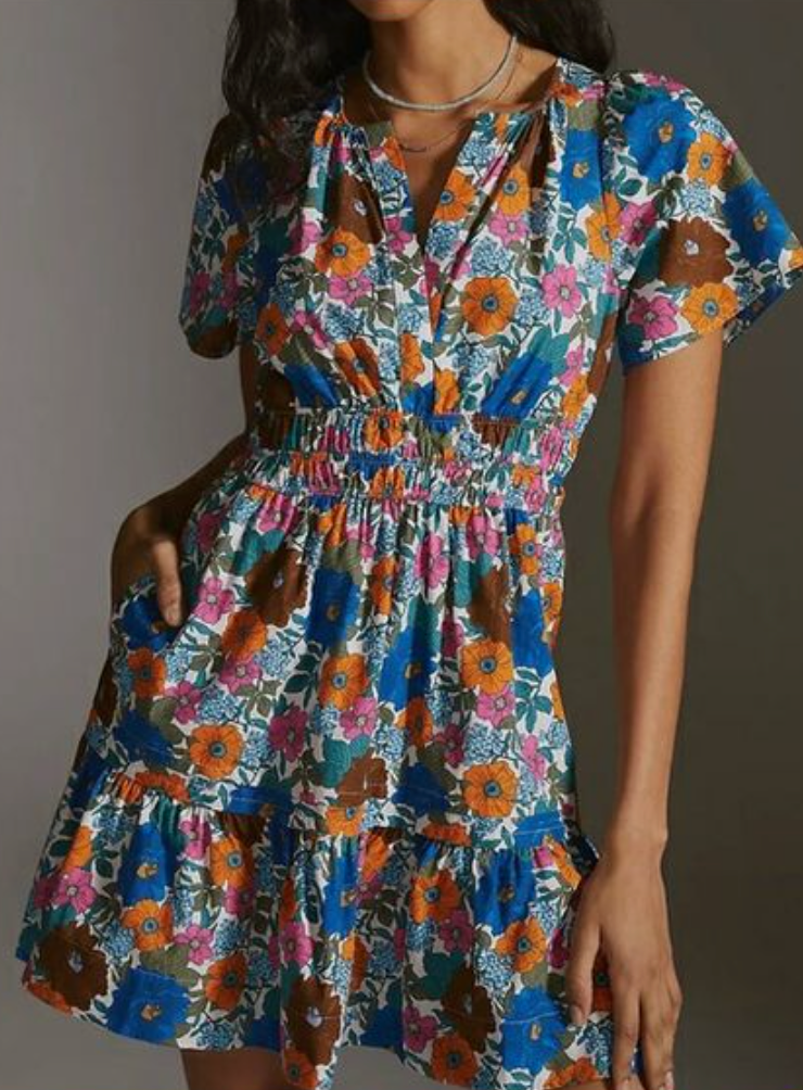 Anthropologie Somerset Mini Dress size M PETITE