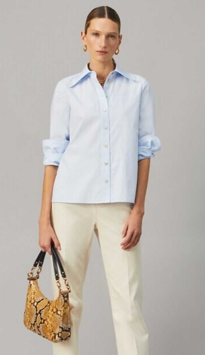 Tory Burch Cotton Poplin Shirt size 6