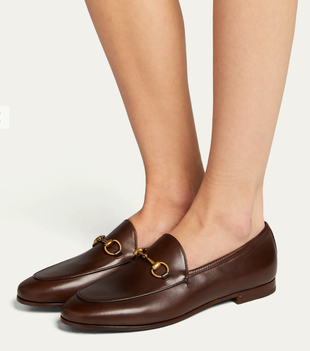 GUCCI Jordaan Loafers Dark Brown size 38