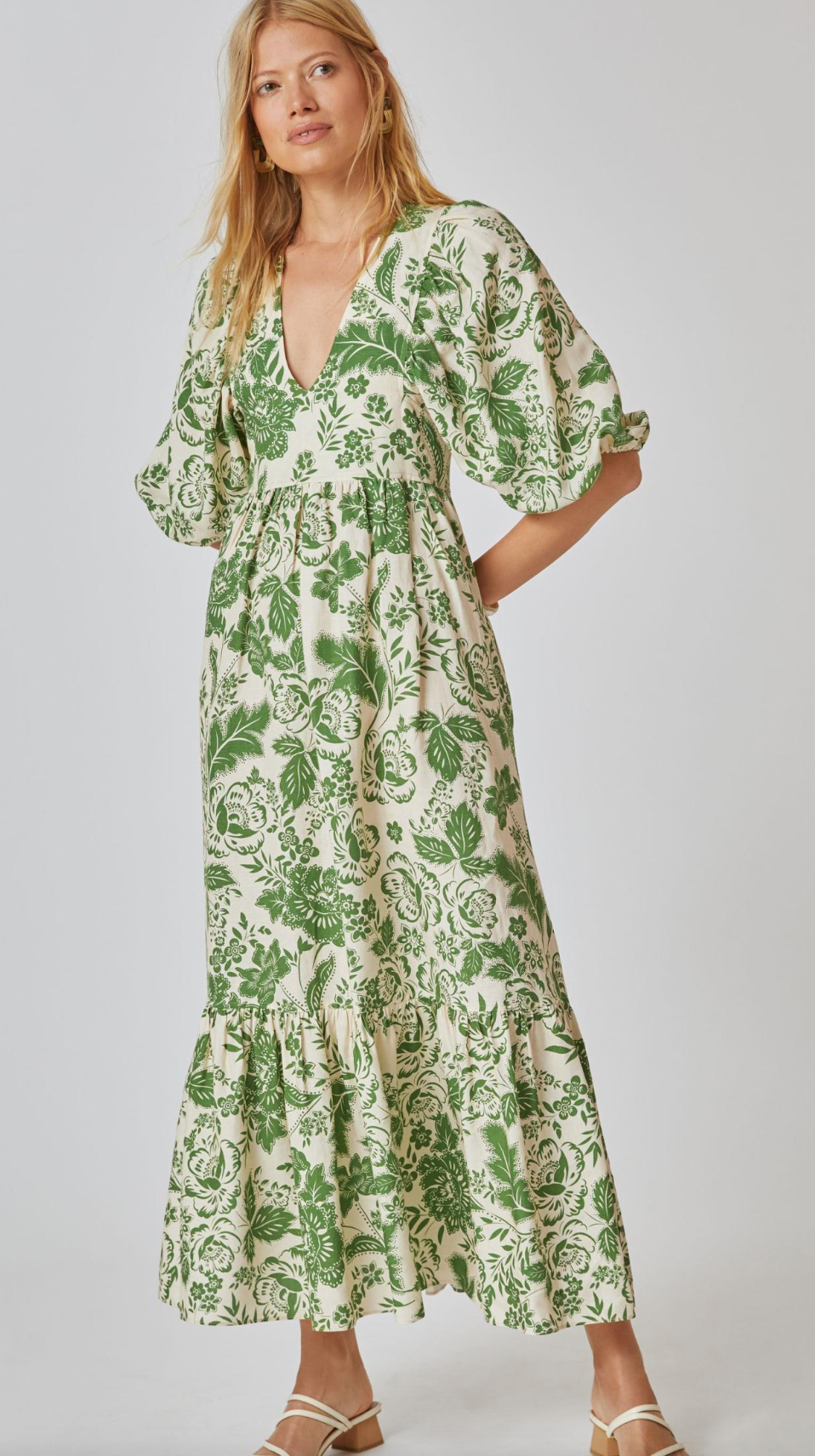 Hunter Bell Palmer Midi Dress size L