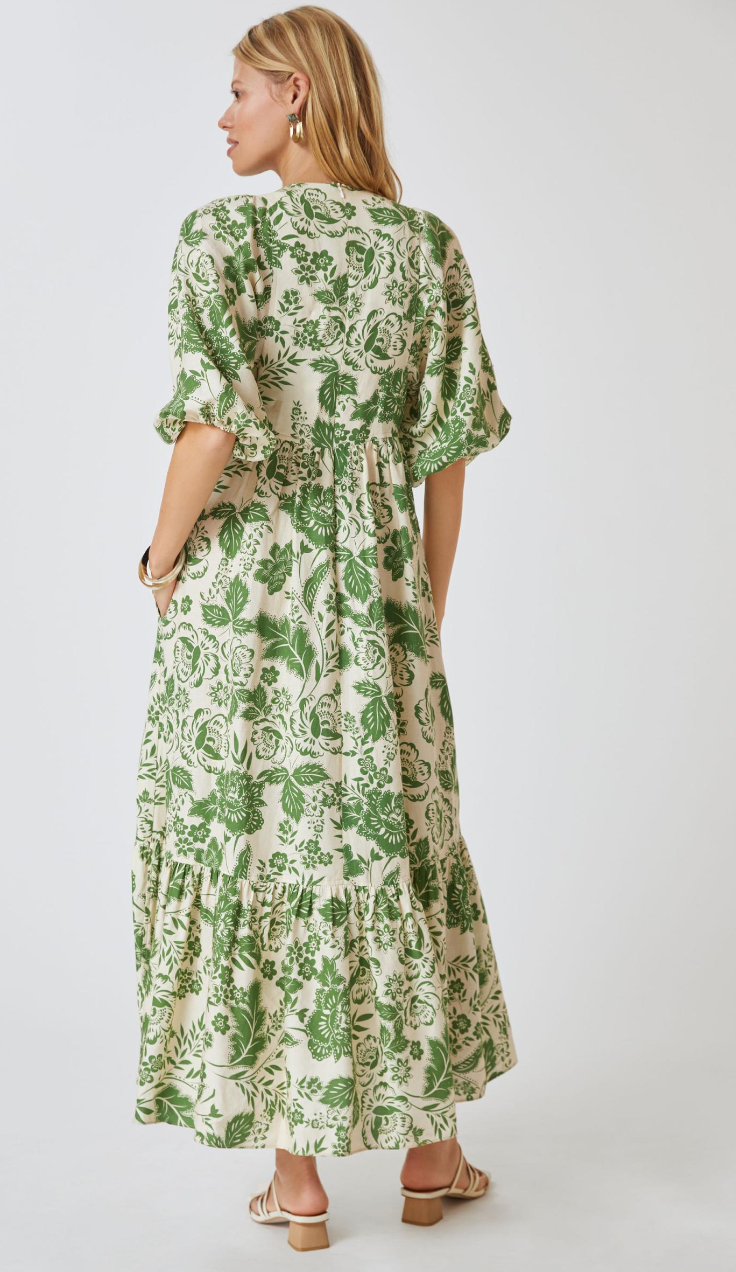 Hunter Bell Palmer Midi Dress size L