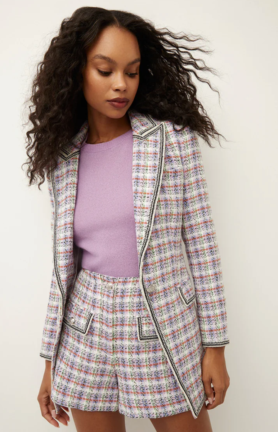 Veronica Beard Etney Tweed Dickey Jacket size 8