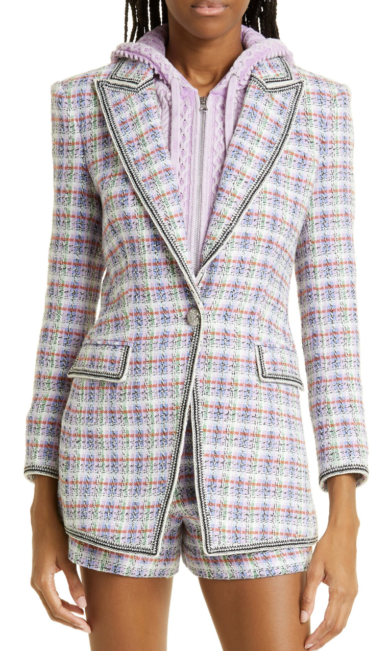 Veronica Beard Etney Tweed Dickey Jacket size 8