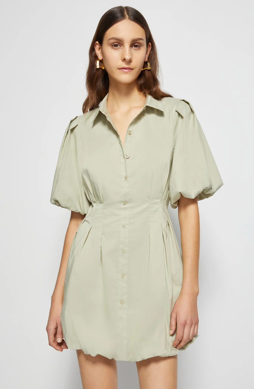 Jonathan Simkhai Cleo Balloon Sleeve Mini Dress size 12