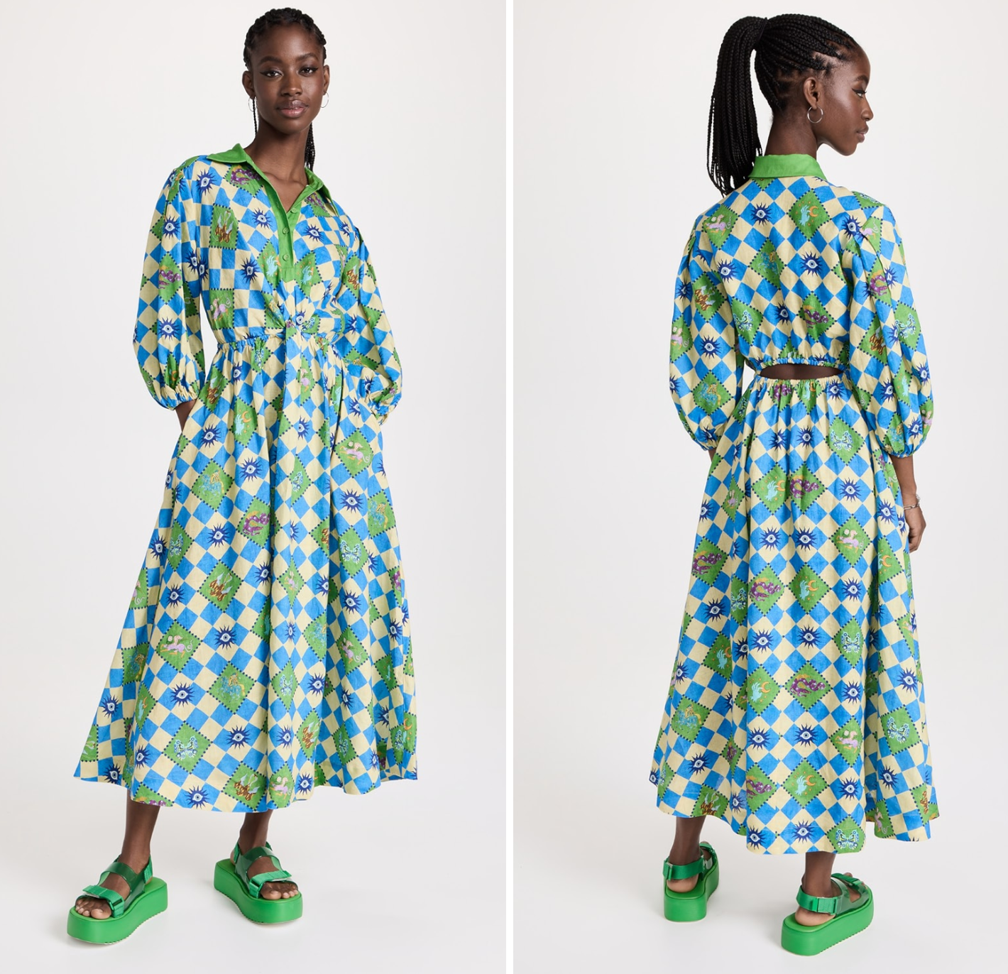 ALEMAIS Lou Twist Front Shirtdress size US 2