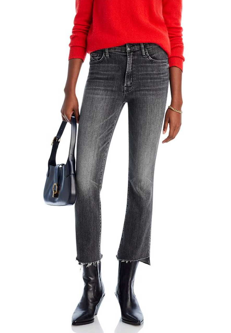 Mother The Insider Crop Step Fray Jeans size 27