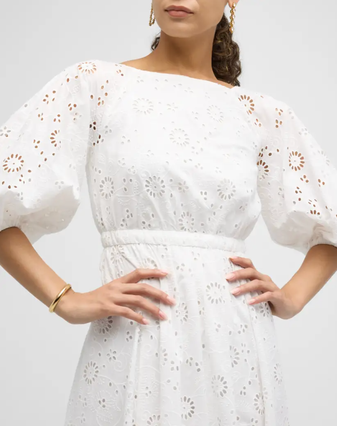 CAROLINA HERRERA Shirred Midi Dress size US 10