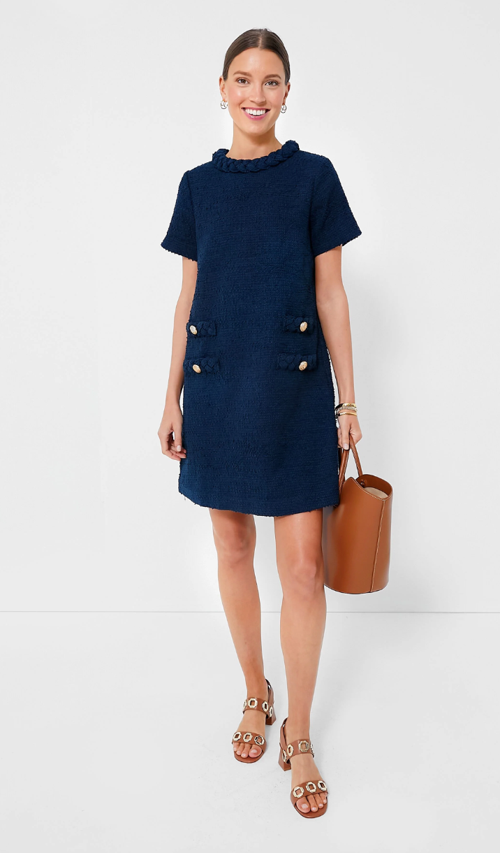 Tuckernuck Jackie Mini Dress Navy Blue size S