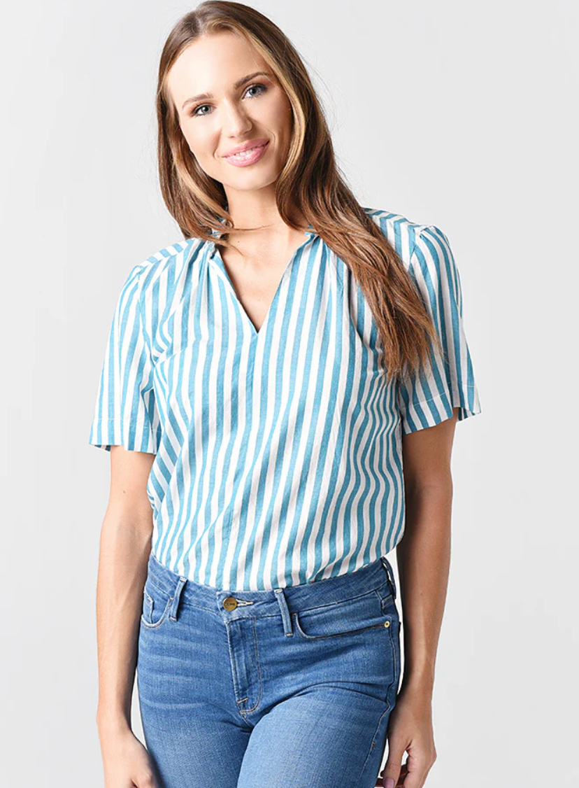 Trovata Nikki Gathered Blouse size S