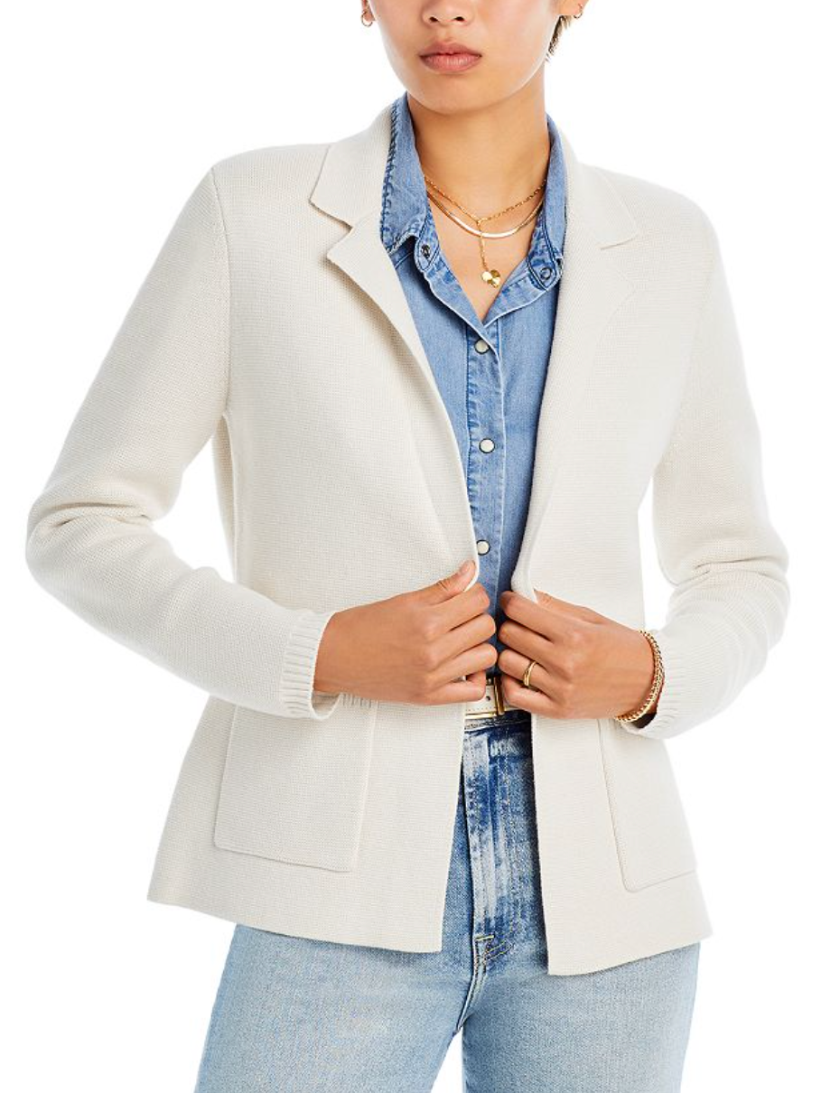 L'AGENCE Lacey Knit Blazer Jacket size M