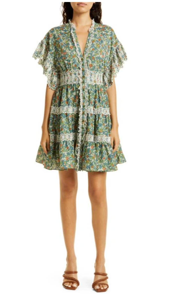 by Timo Green Garden Mini Dress size XS
