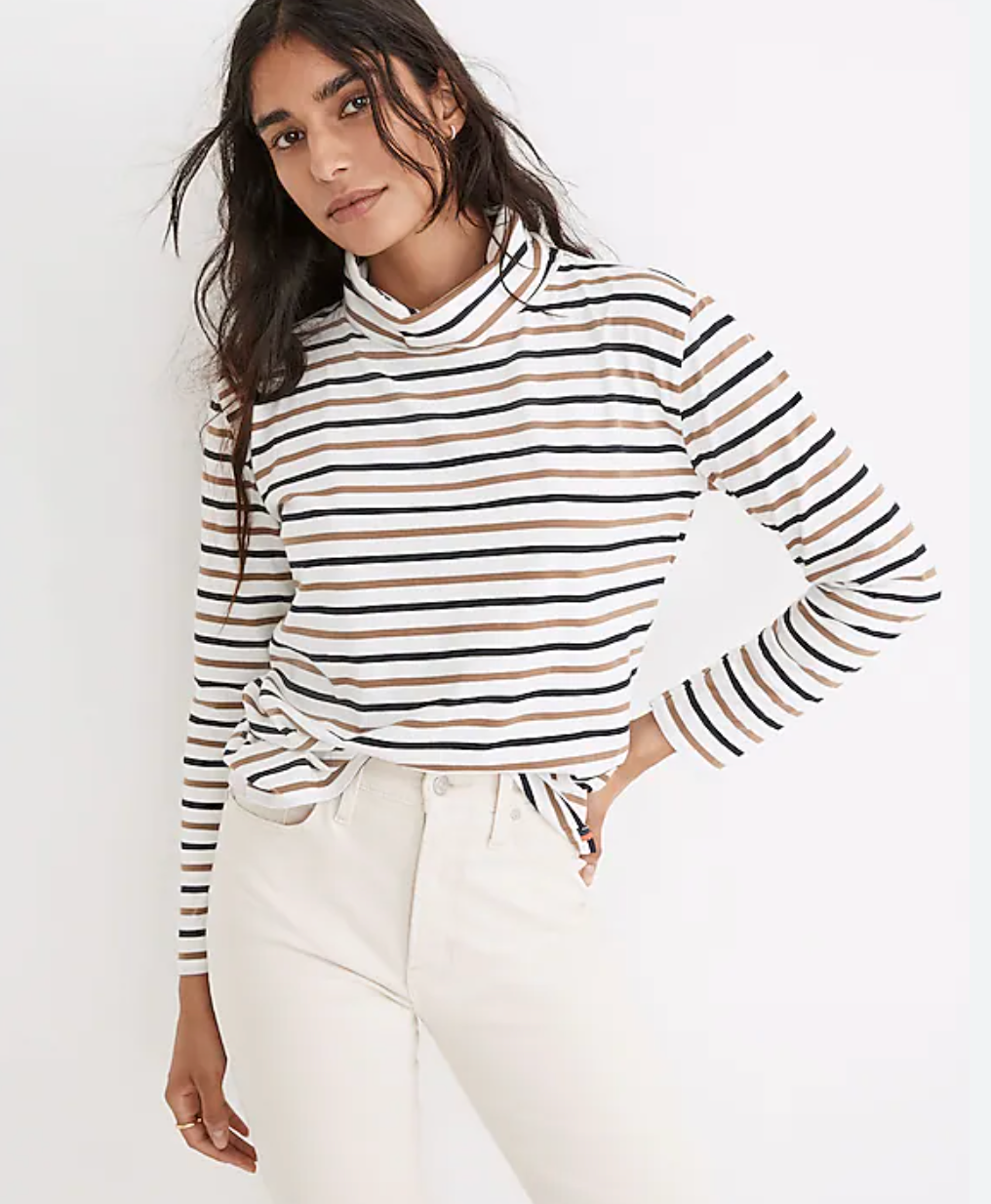Kule Striped Turtleneck size S