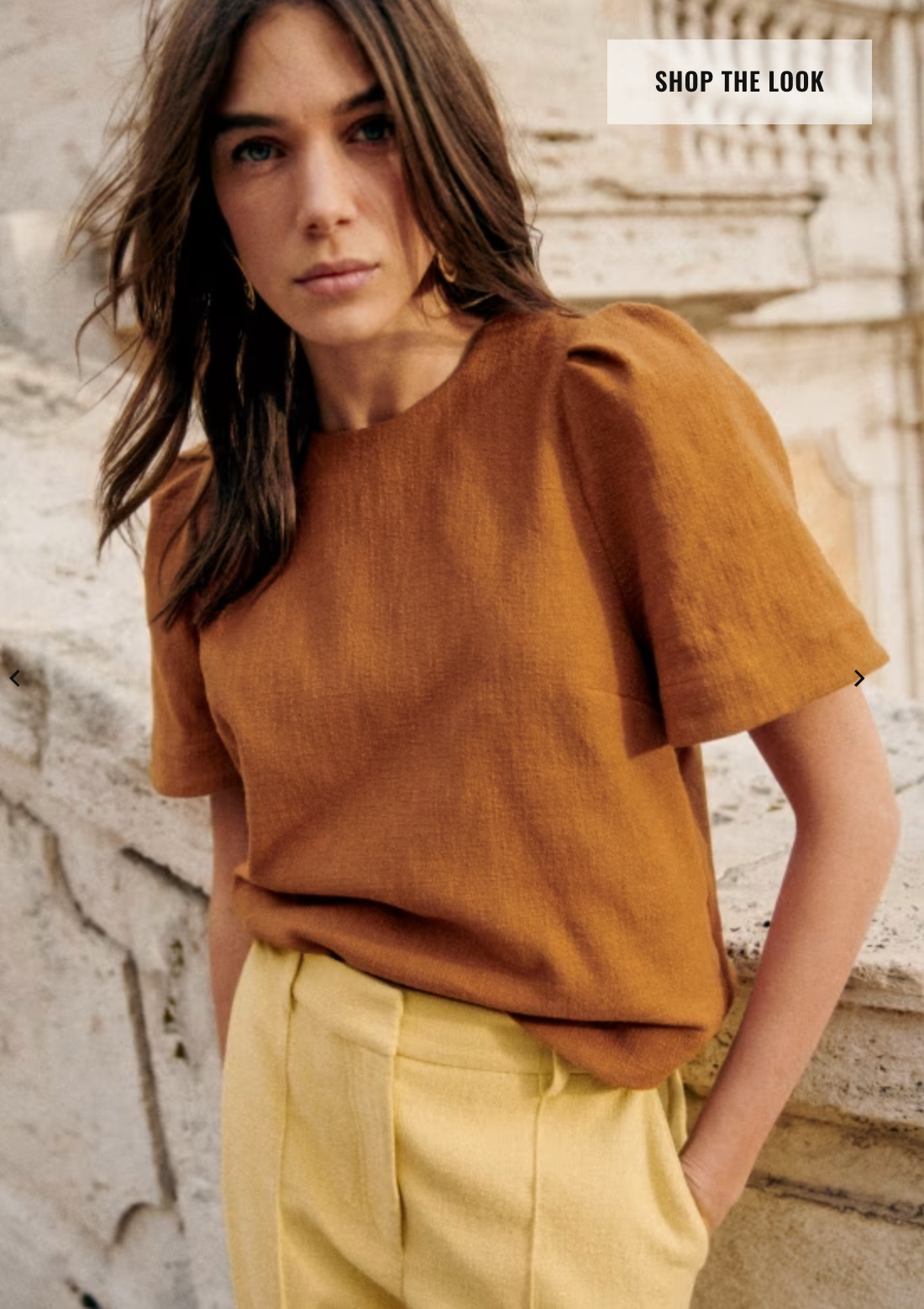 Sezane Neva Blouse Ocre size 10