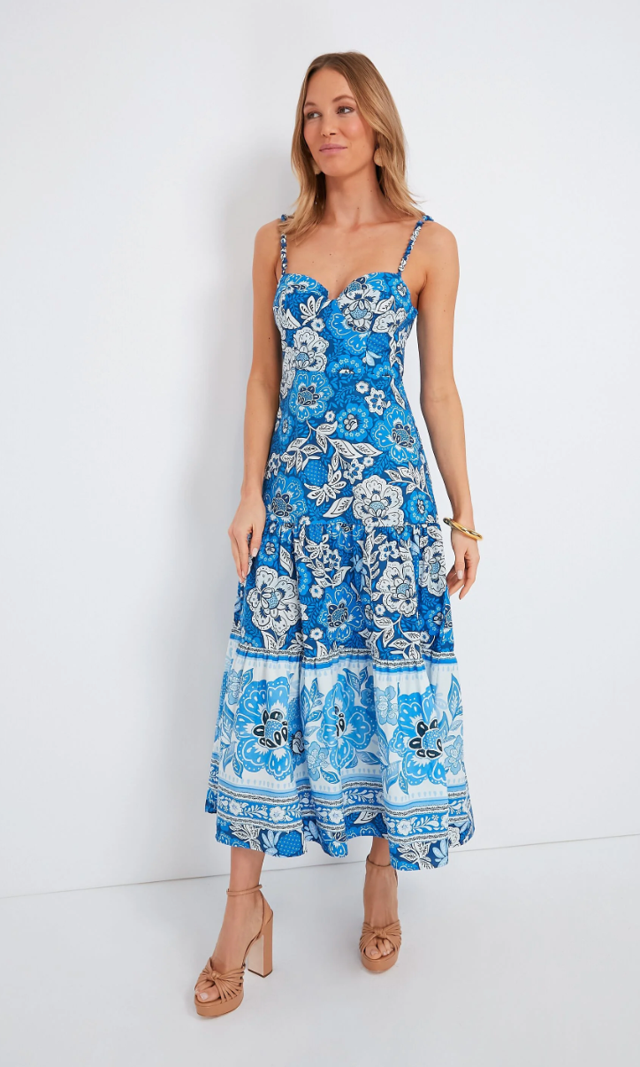 Farm Rio Full of Flowers Midi Dress size L