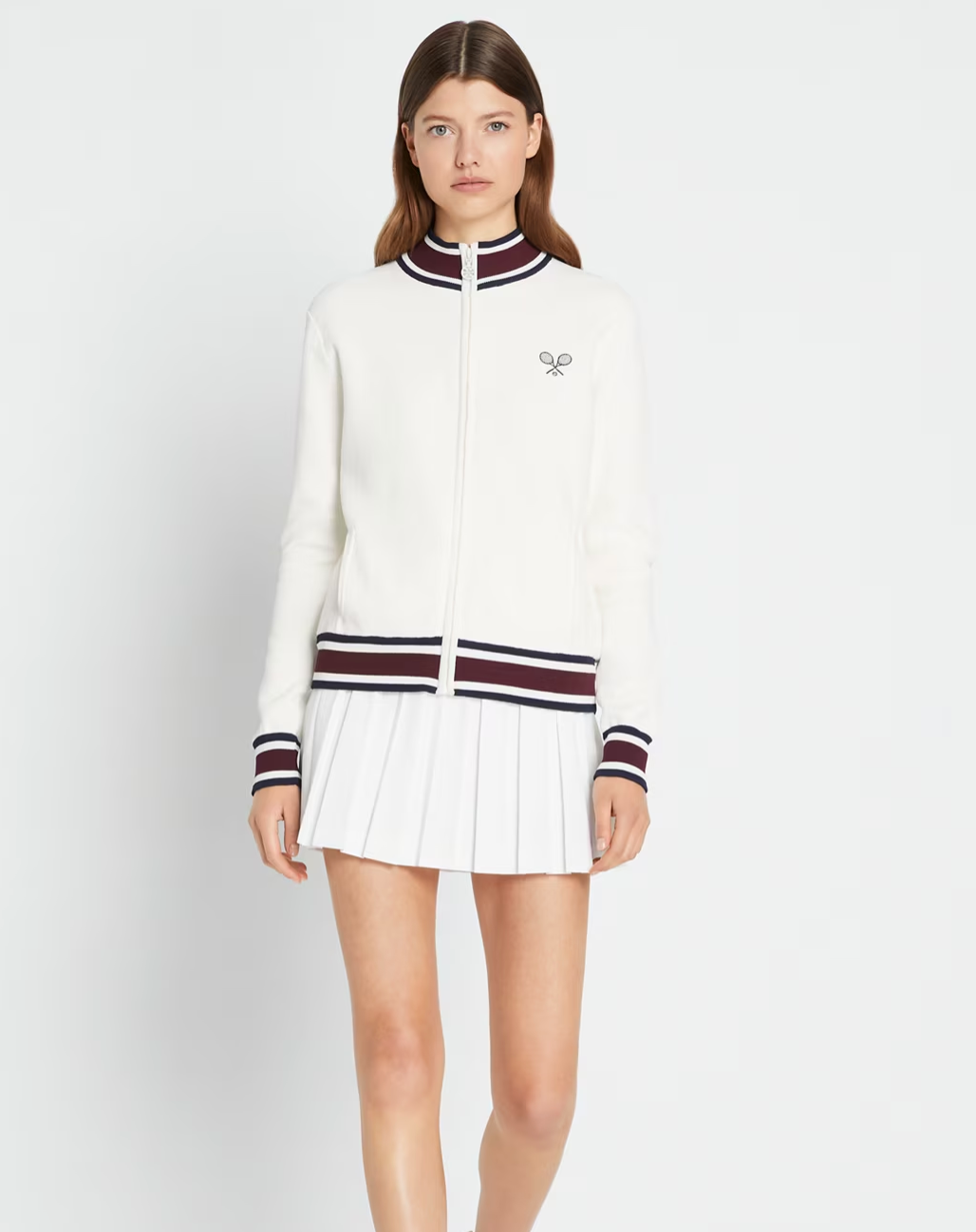 Tory Burch Tech Knit Tennis Jacket size M