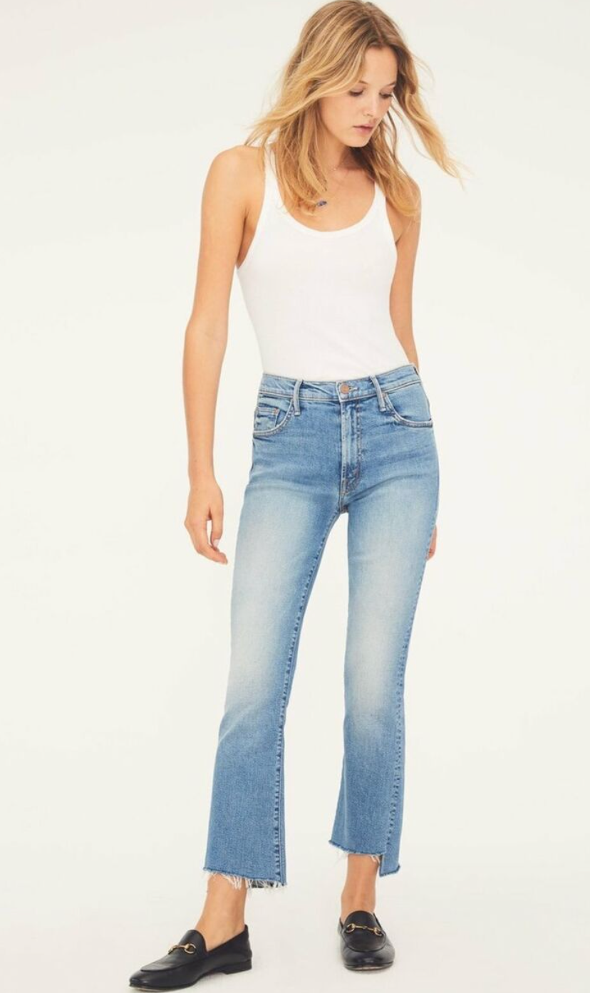 Mother Insider Crop Step Fray Jeans size 26