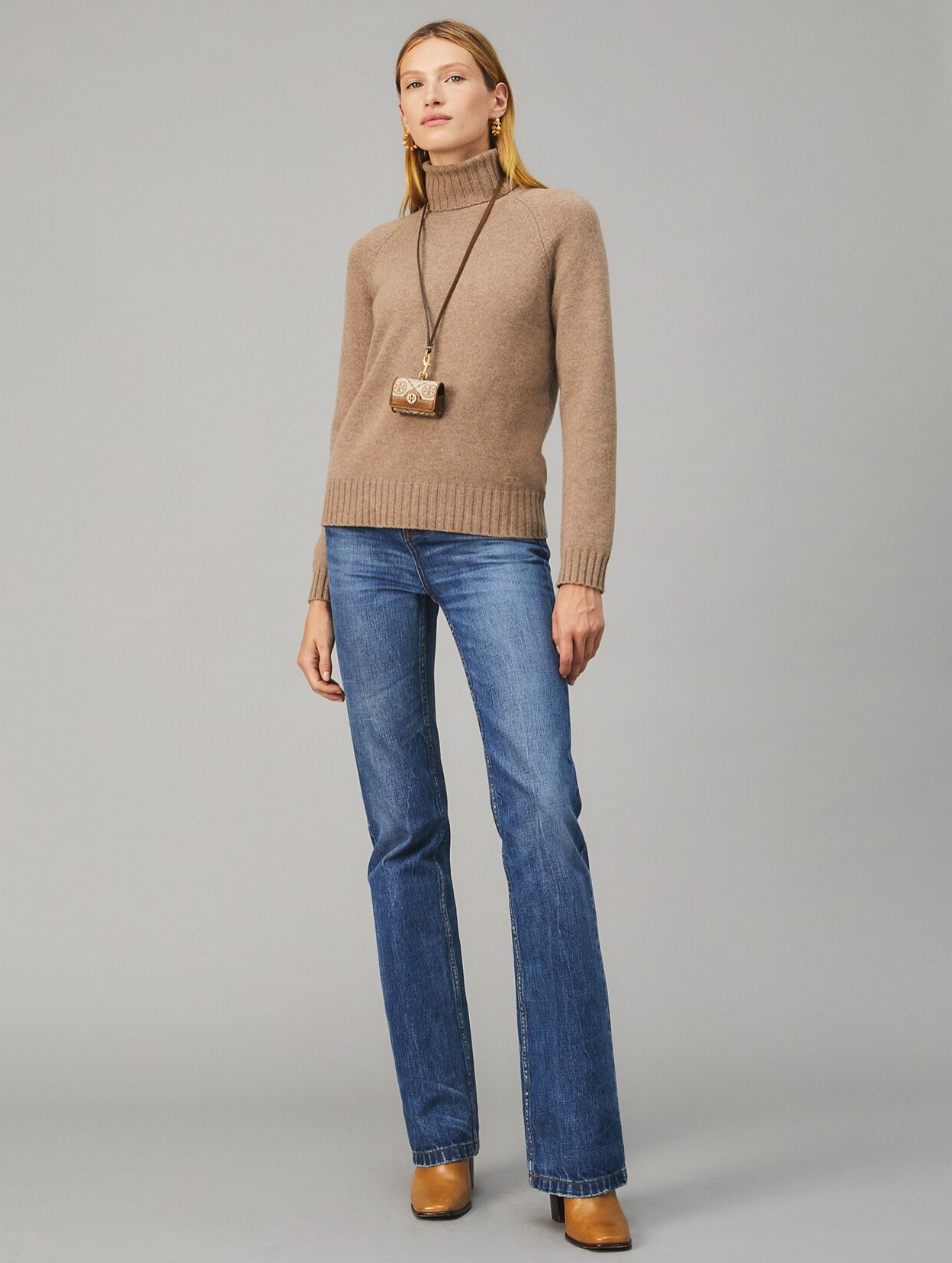 Tory Burch Cashmere Turtleneck Sweater size L