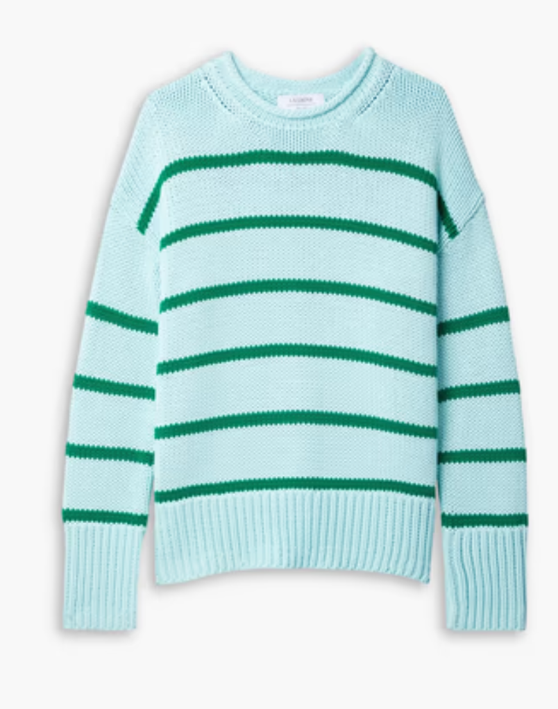 La Ligne Marina Stripe Cotton Sweater size XS
