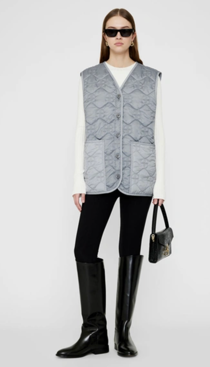 Anine Bing Quilted Vest size S