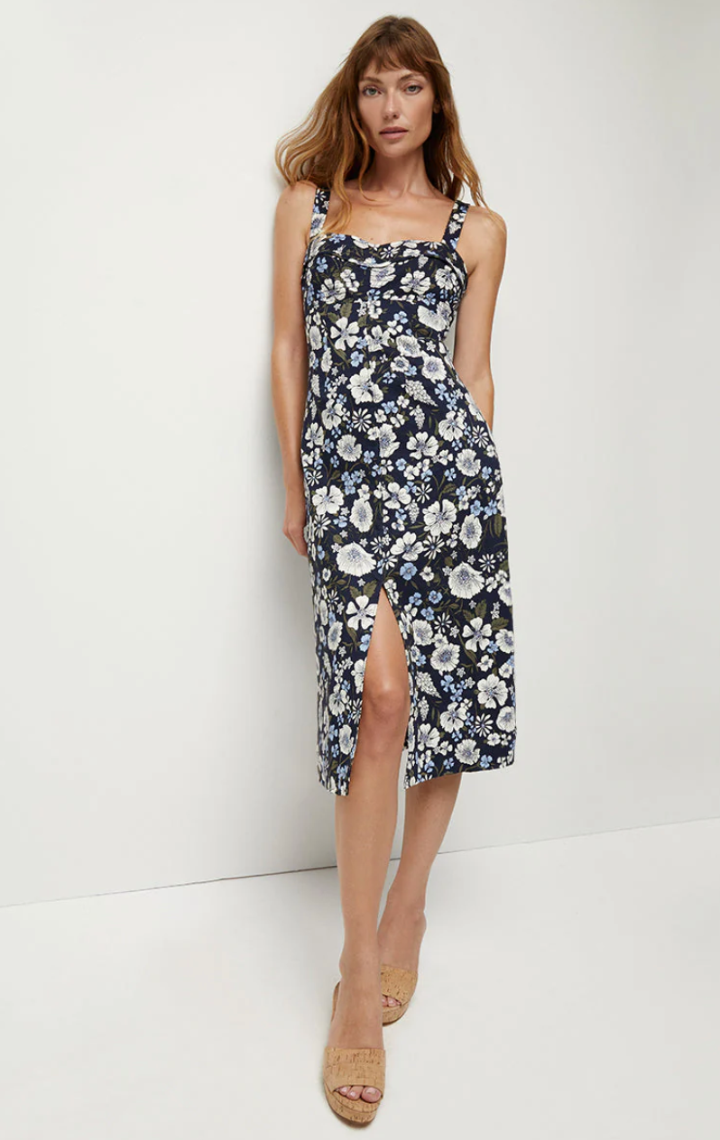 Veronica Beard Colleen Dress Floral Navy size 2