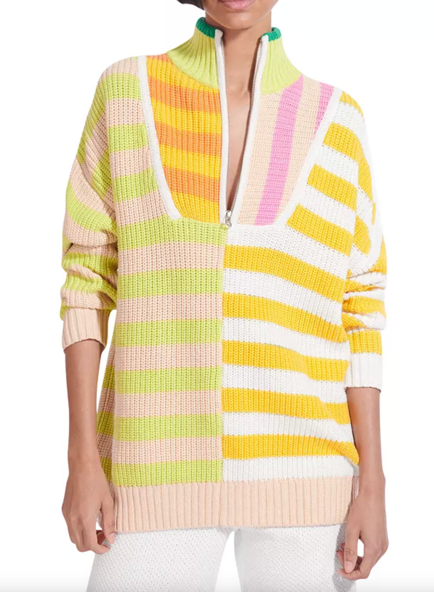 Staud Hampton Cabana Striped Sweater size S