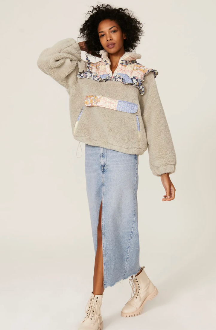 Sea New York Sydney Sherpa Pullover size M